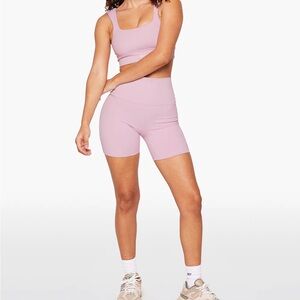 light pink set active luxform shorts